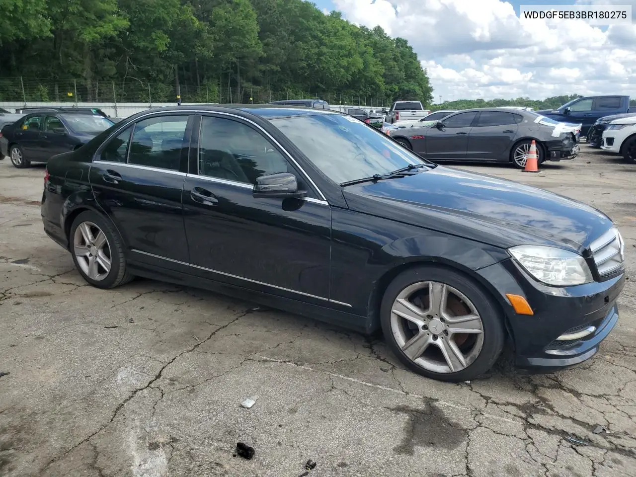 2011 Mercedes-Benz C 300 VIN: WDDGF5EB3BR180275 Lot: 56596705