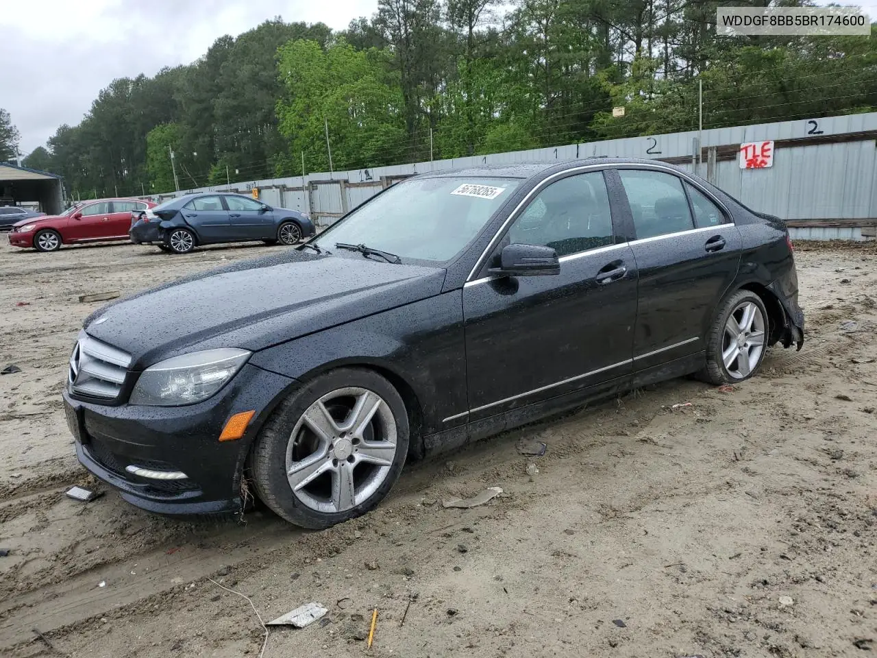 2011 Mercedes-Benz C 300 4Matic VIN: WDDGF8BB5BR174600 Lot: 56768265