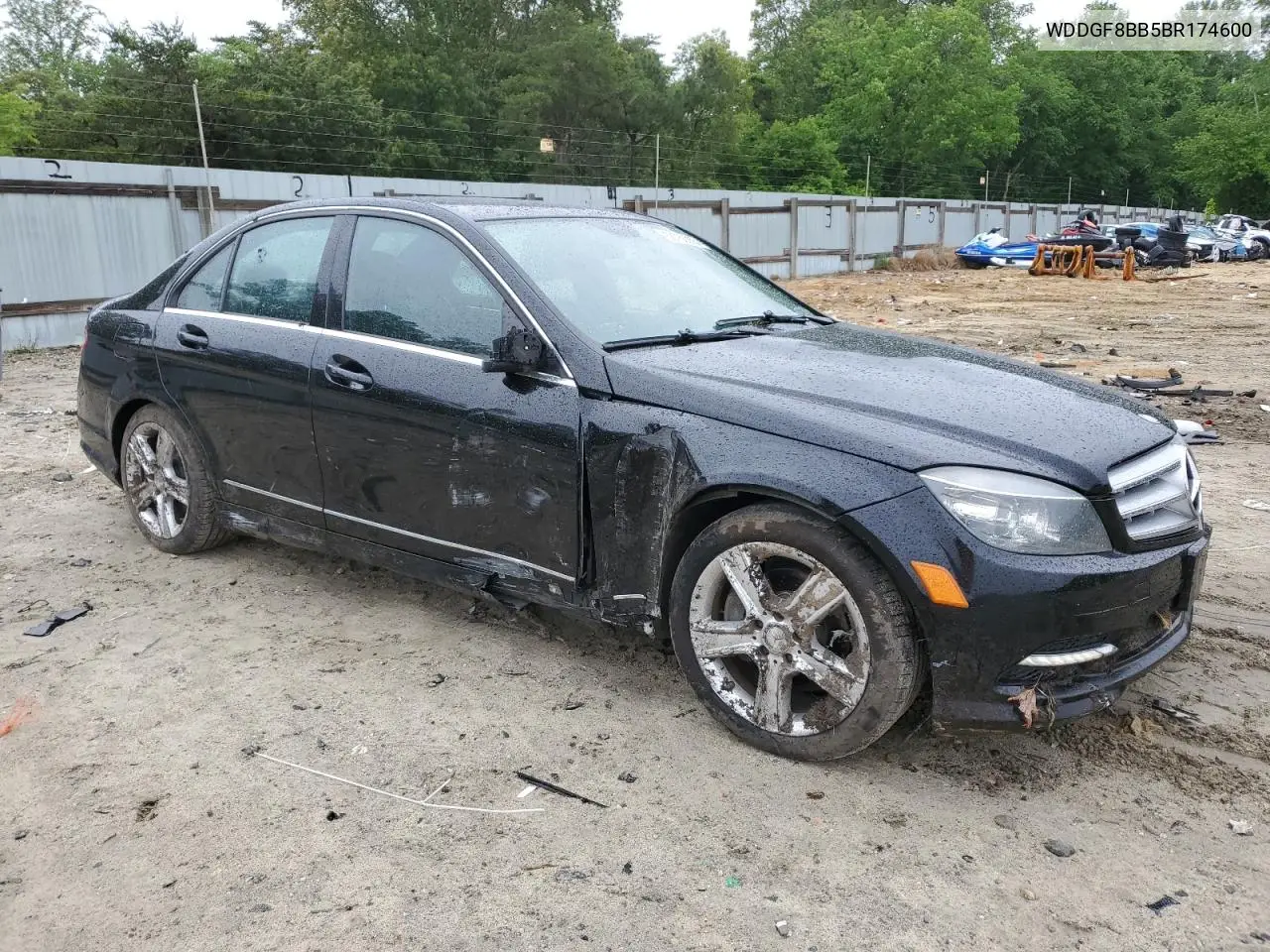 2011 Mercedes-Benz C 300 4Matic VIN: WDDGF8BB5BR174600 Lot: 56768265