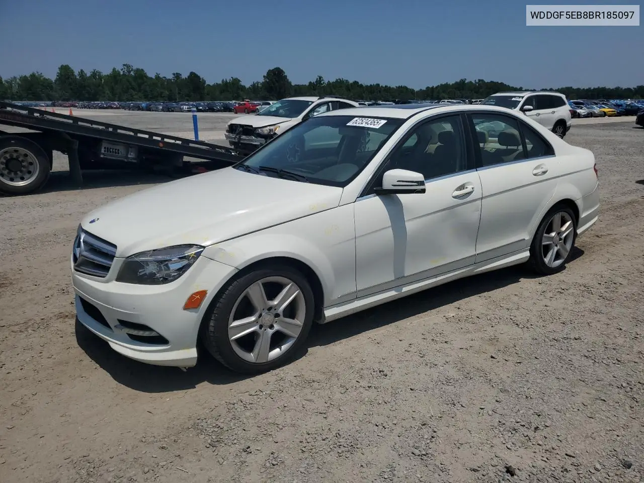 2011 Mercedes-Benz C 300 VIN: WDDGF5EB8BR185097 Lot: 62524365