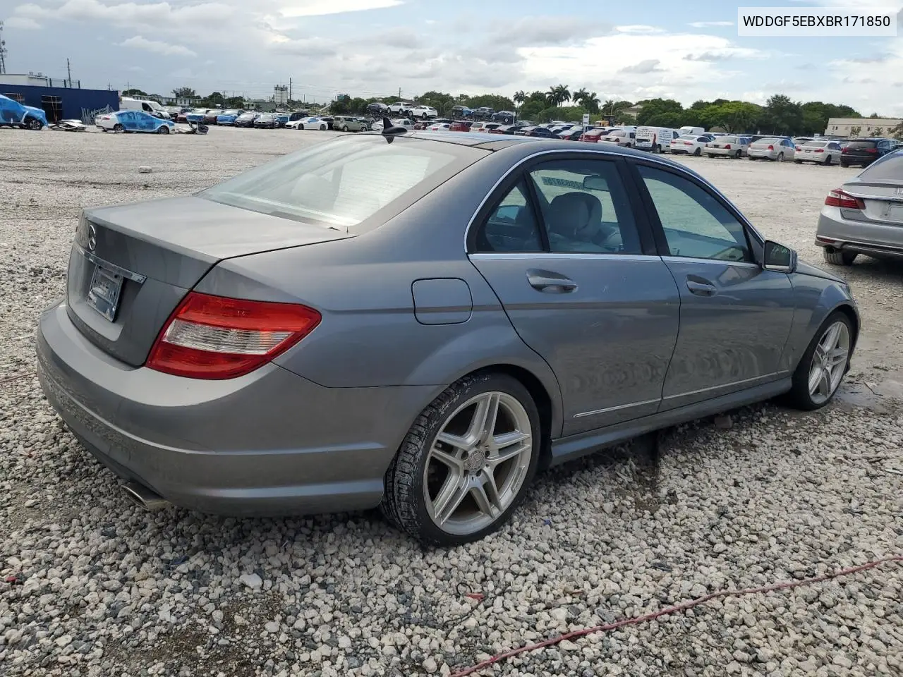 2011 Mercedes-Benz C 300 VIN: WDDGF5EBXBR171850 Lot: 62863875