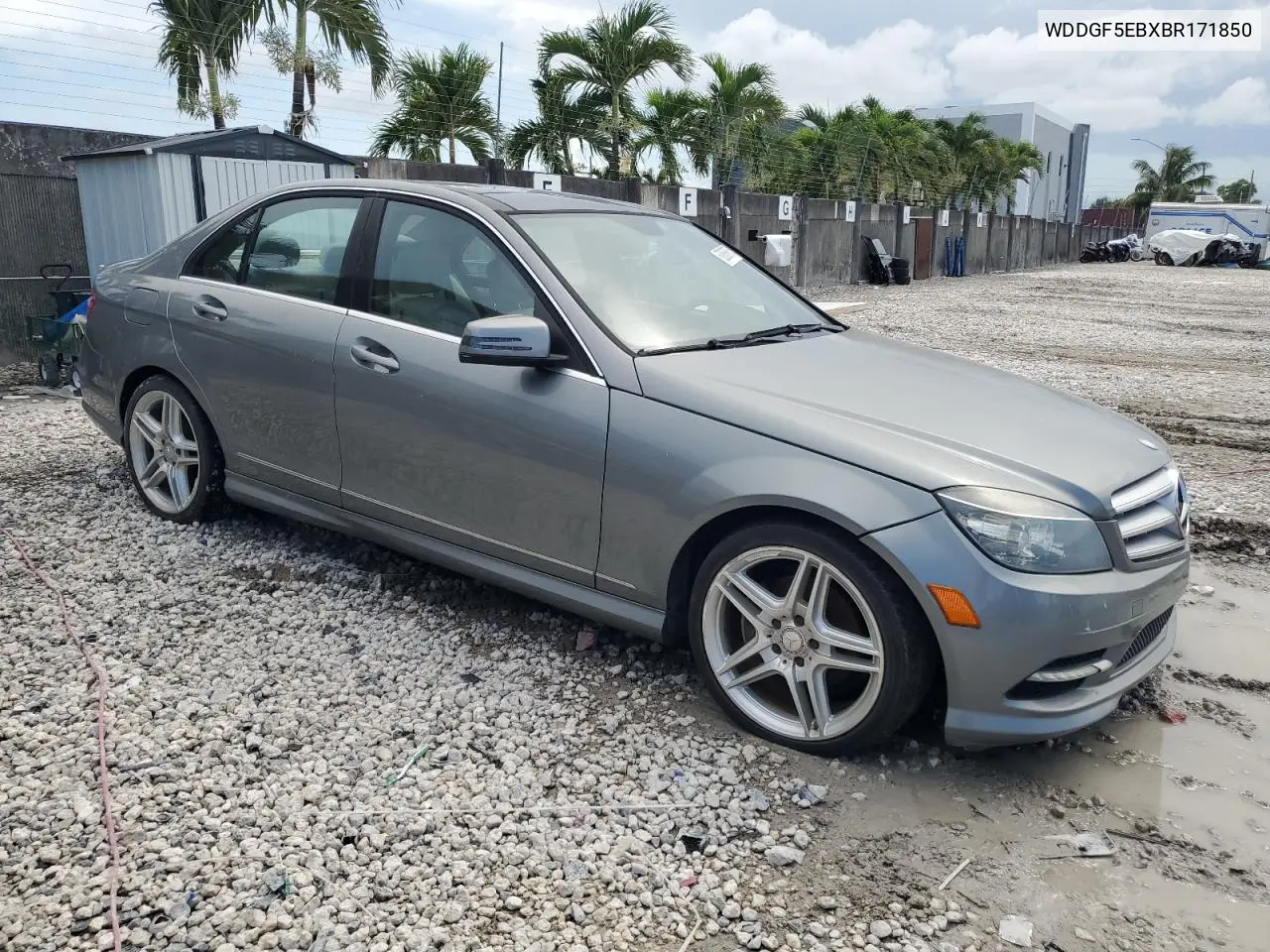 2011 Mercedes-Benz C 300 VIN: WDDGF5EBXBR171850 Lot: 62863875