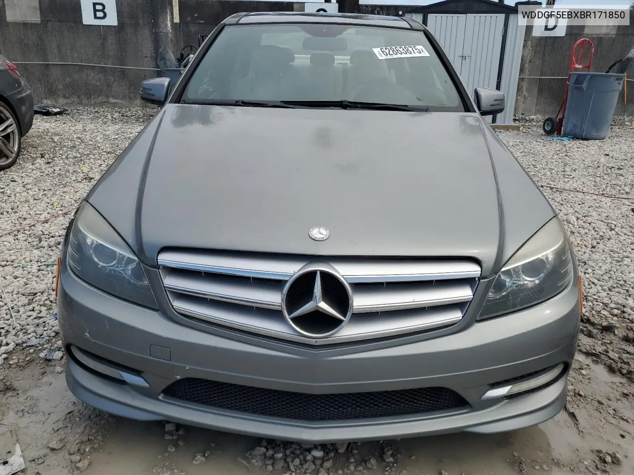 2011 Mercedes-Benz C 300 VIN: WDDGF5EBXBR171850 Lot: 62863875