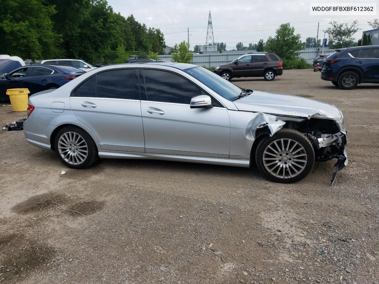 2011 Mercedes-Benz C 250 4Matic VIN: WDDGF8FBXBF612362 Lot: 62894855
