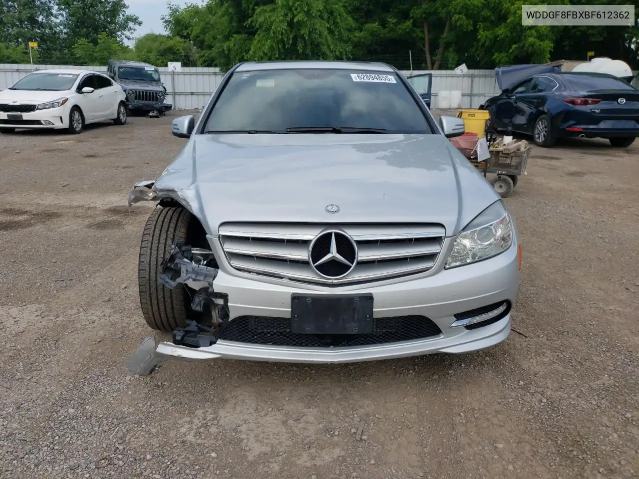 2011 Mercedes-Benz C 250 4Matic VIN: WDDGF8FBXBF612362 Lot: 62894855
