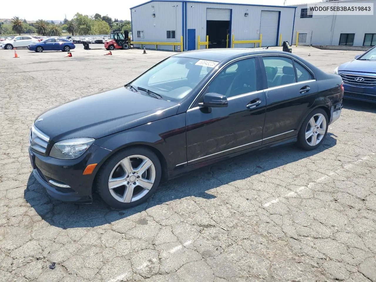 2011 Mercedes-Benz C 300 VIN: WDDGF5EB3BA519843 Lot: 63843225