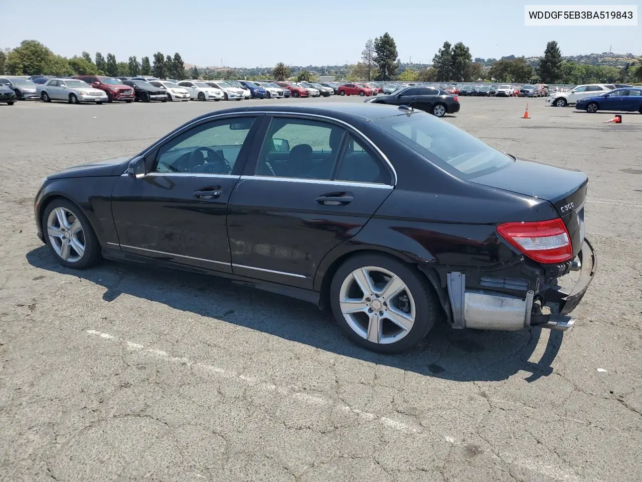 2011 Mercedes-Benz C 300 VIN: WDDGF5EB3BA519843 Lot: 63843225