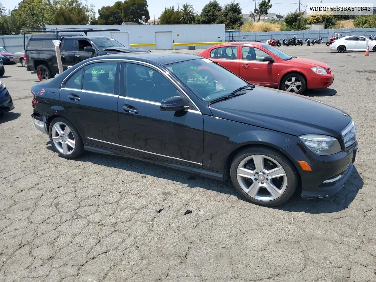 2011 Mercedes-Benz C 300 VIN: WDDGF5EB3BA519843 Lot: 63843225