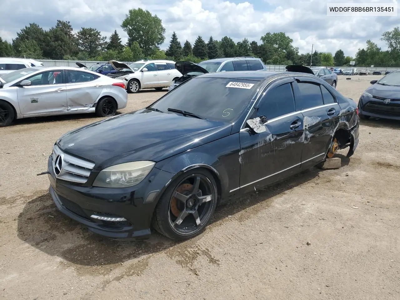 2011 Mercedes-Benz C 300 4Matic VIN: WDDGF8BB6BR135451 Lot: 64842955