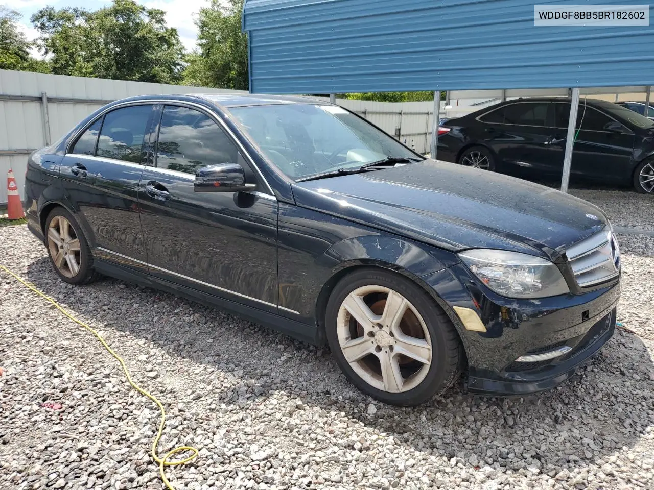 2011 Mercedes-Benz C 300 4Matic VIN: WDDGF8BB5BR182602 Lot: 65168615