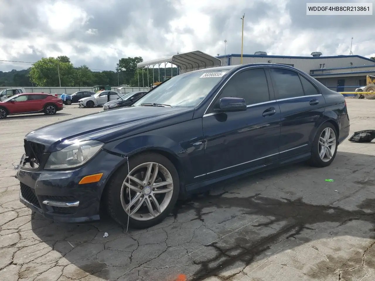 2012 Mercedes-Benz C 250 VIN: WDDGF4HB8CR213861 Lot: 56090855
