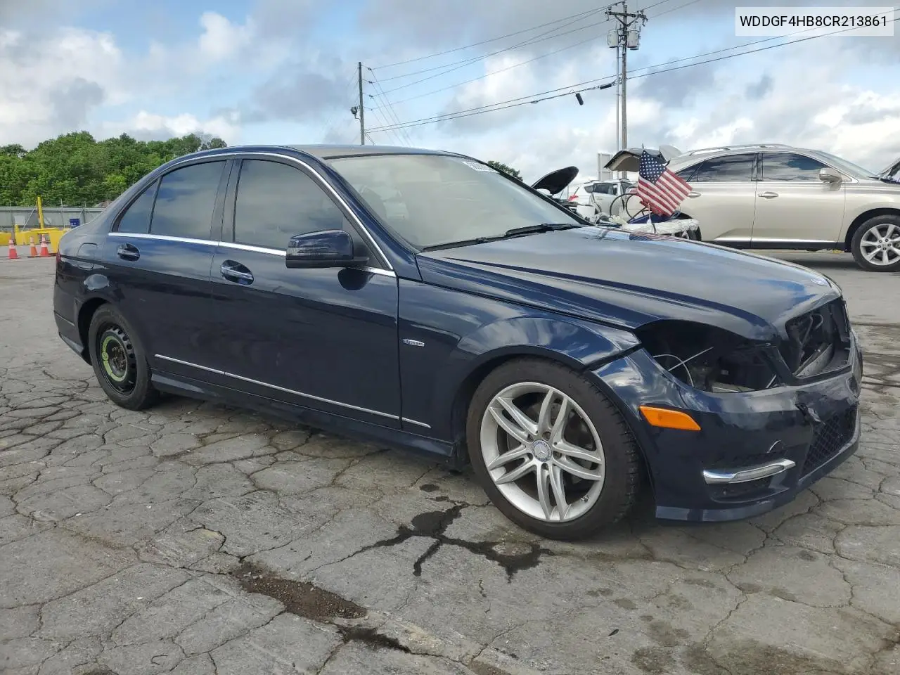 2012 Mercedes-Benz C 250 VIN: WDDGF4HB8CR213861 Lot: 56090855