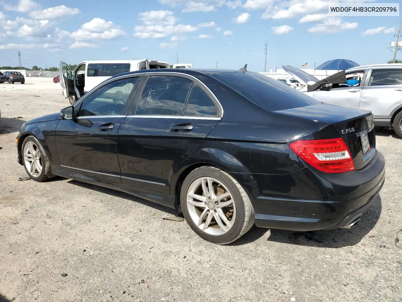 2012 Mercedes-Benz C 250 VIN: WDDGF4HB3CR209796 Lot: 57136035