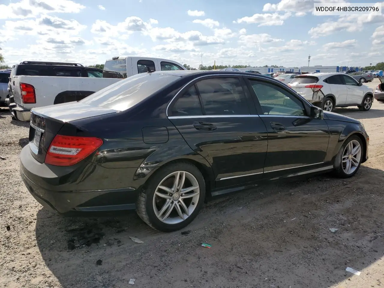 2012 Mercedes-Benz C 250 VIN: WDDGF4HB3CR209796 Lot: 57136035