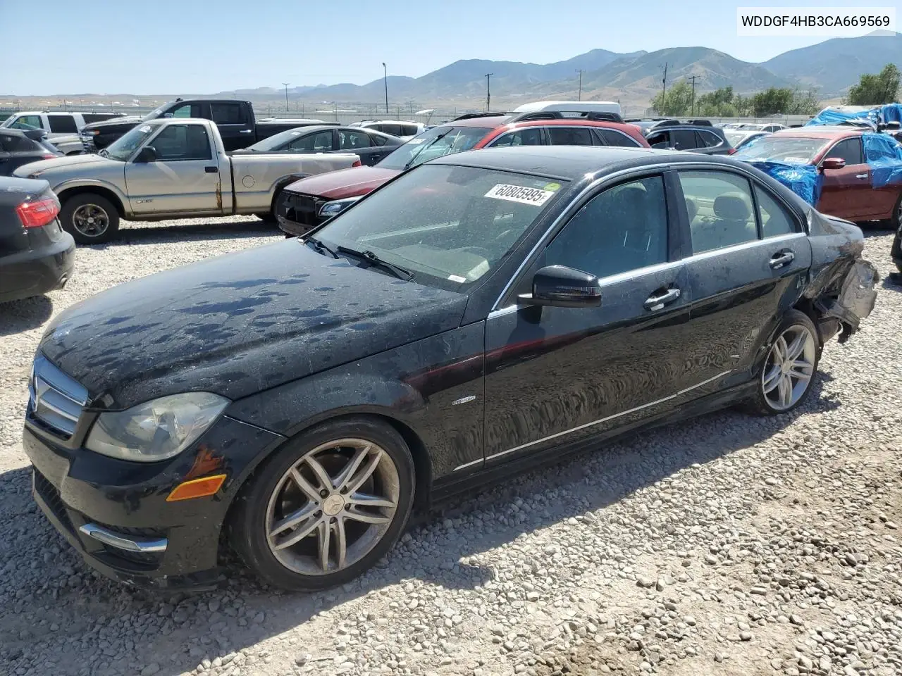 2012 Mercedes-Benz C 250 VIN: WDDGF4HB3CA669569 Lot: 60805995