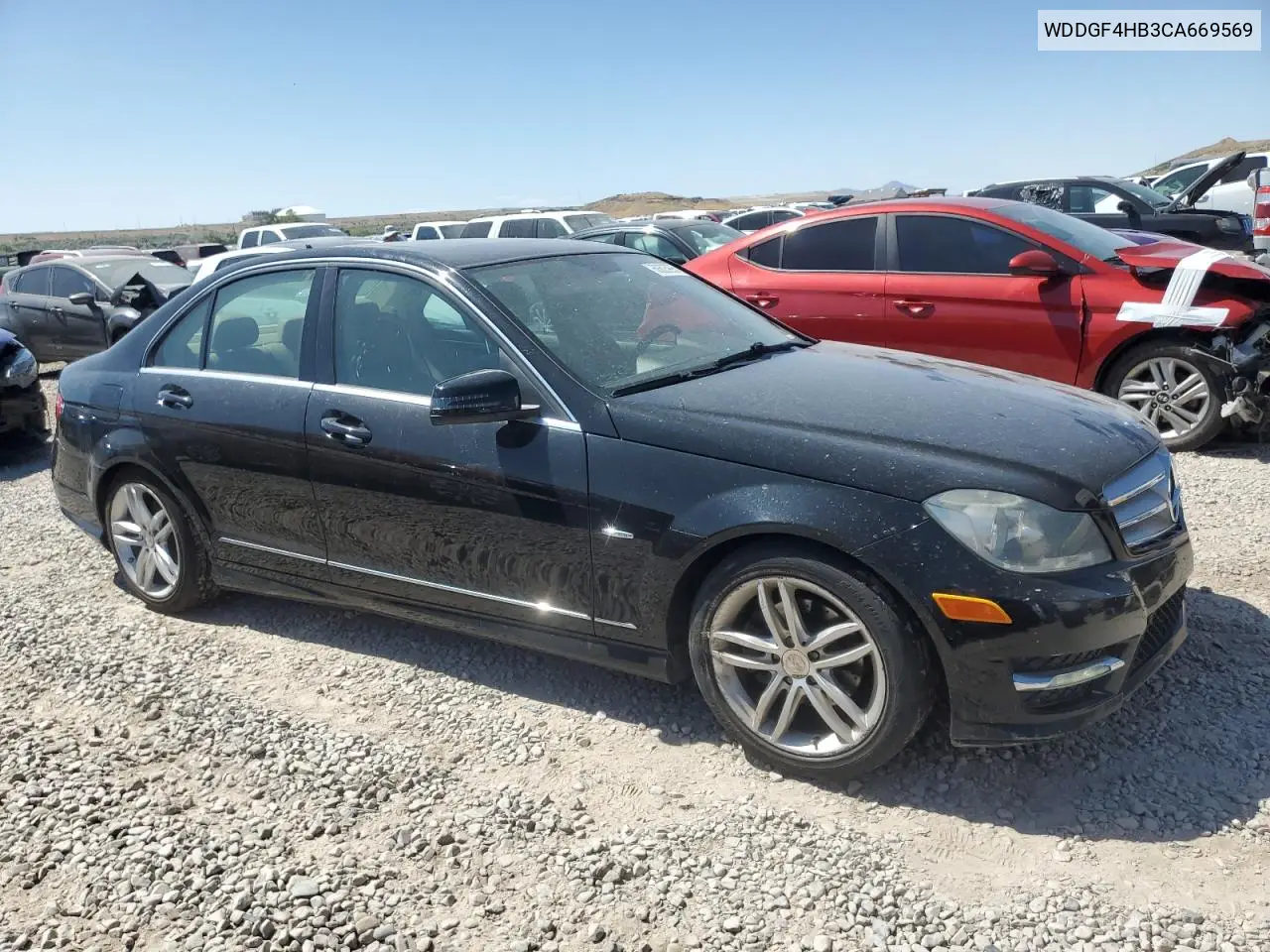 2012 Mercedes-Benz C 250 VIN: WDDGF4HB3CA669569 Lot: 60805995