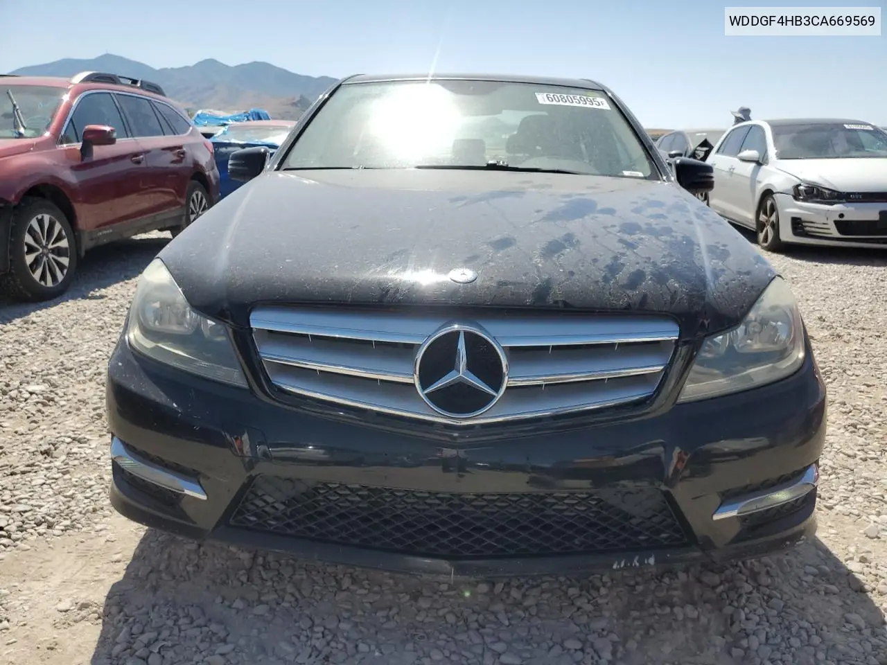 2012 Mercedes-Benz C 250 VIN: WDDGF4HB3CA669569 Lot: 60805995