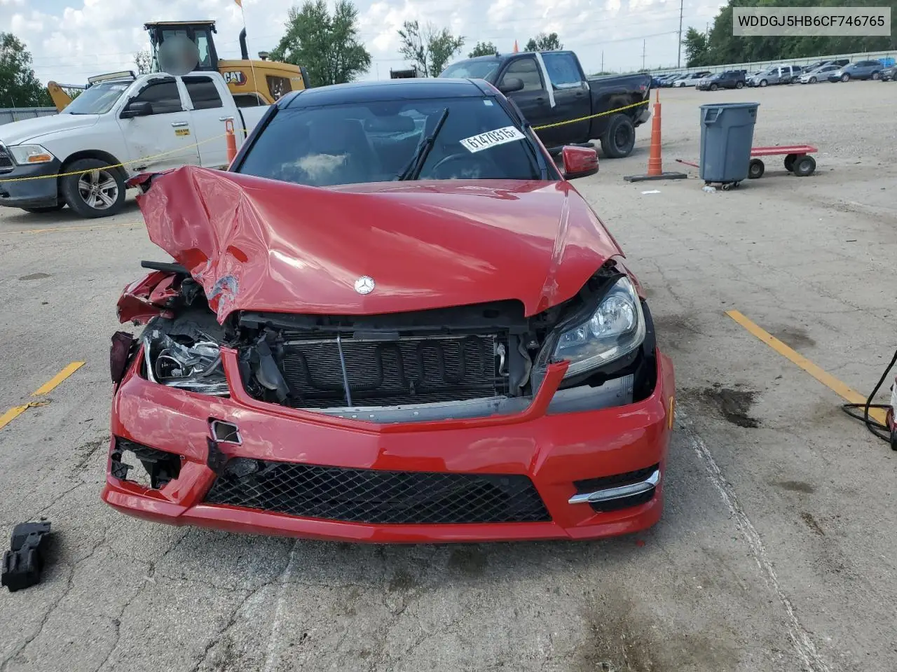 2012 Mercedes-Benz C 350 VIN: WDDGJ5HB6CF746765 Lot: 61470315