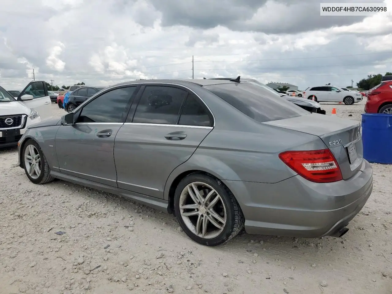 2012 Mercedes-Benz C 250 VIN: WDDGF4HB7CA630998 Lot: 62100835