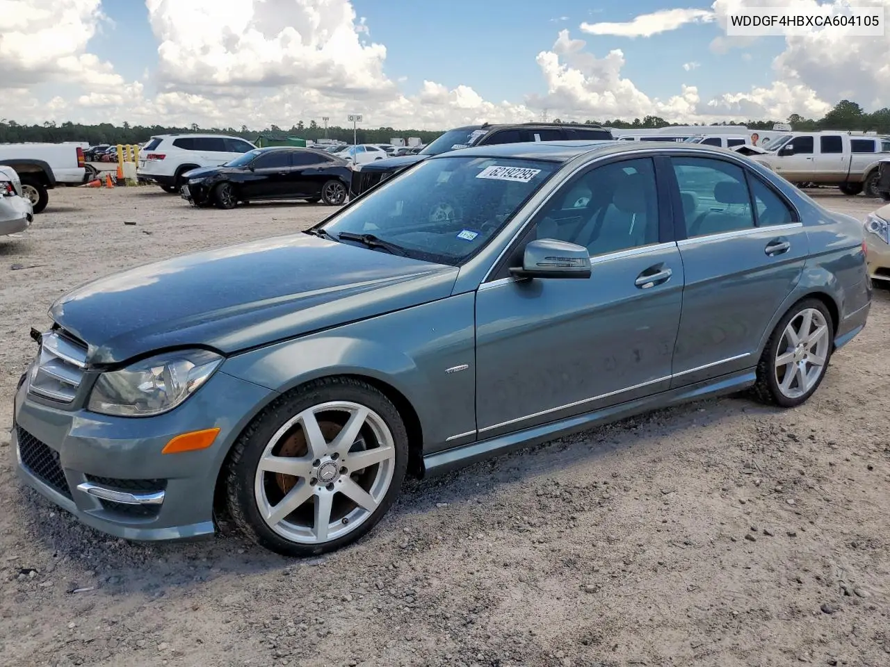 2012 Mercedes-Benz C 250 VIN: WDDGF4HBXCA604105 Lot: 62192295
