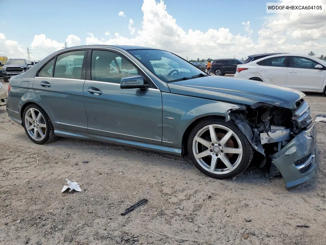2012 Mercedes-Benz C 250 VIN: WDDGF4HBXCA604105 Lot: 62192295