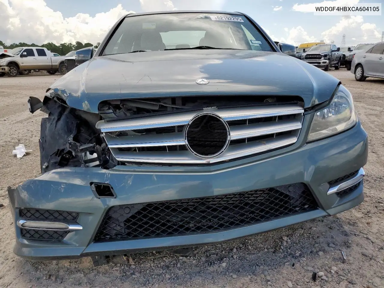 2012 Mercedes-Benz C 250 VIN: WDDGF4HBXCA604105 Lot: 62192295