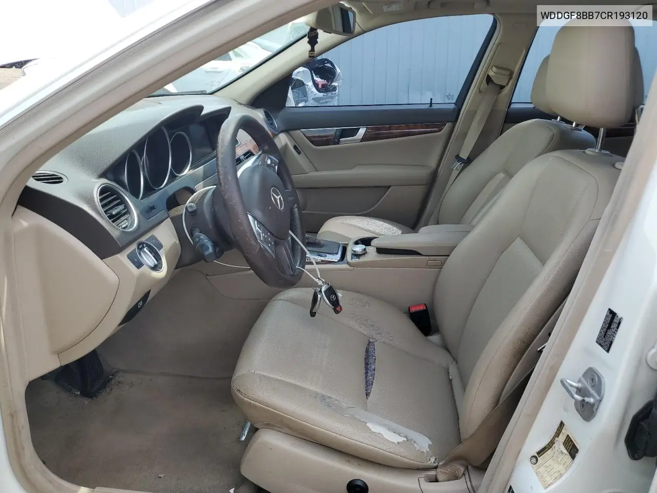 2012 Mercedes-Benz C 300 4Matic VIN: WDDGF8BB7CR193120 Lot: 62229155
