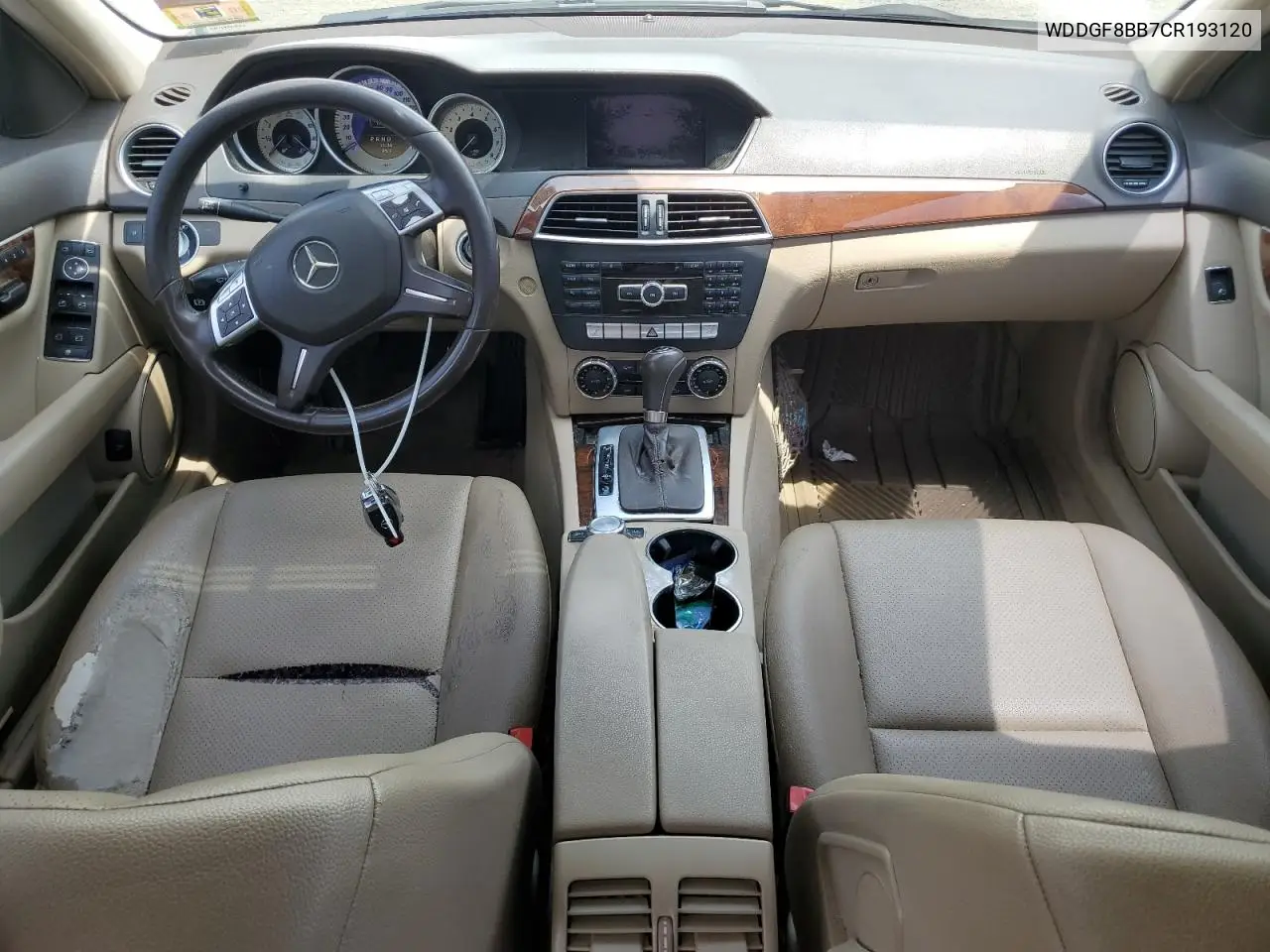2012 Mercedes-Benz C 300 4Matic VIN: WDDGF8BB7CR193120 Lot: 62229155