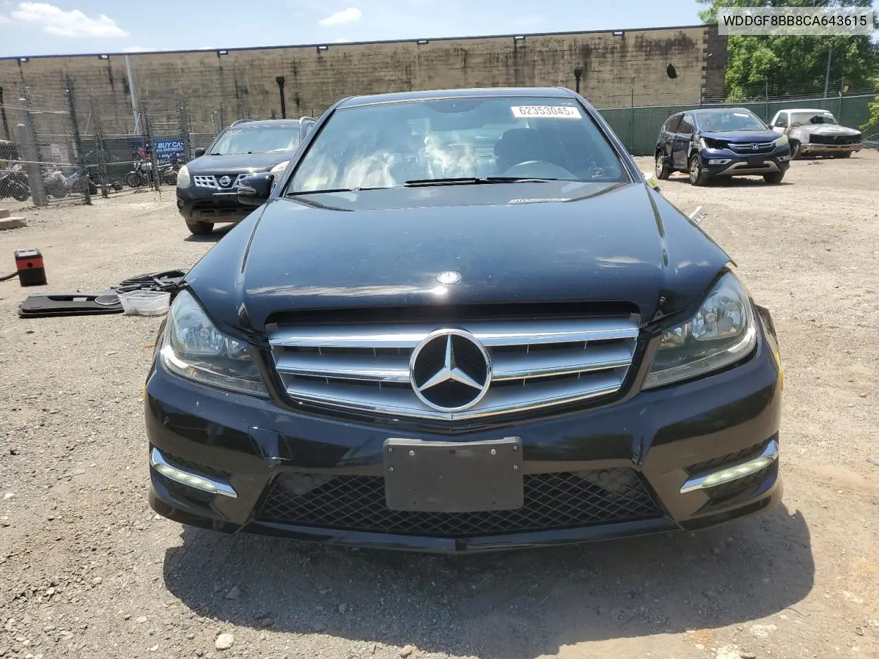 2012 Mercedes-Benz C 300 4Matic VIN: WDDGF8BB8CA643615 Lot: 62353045