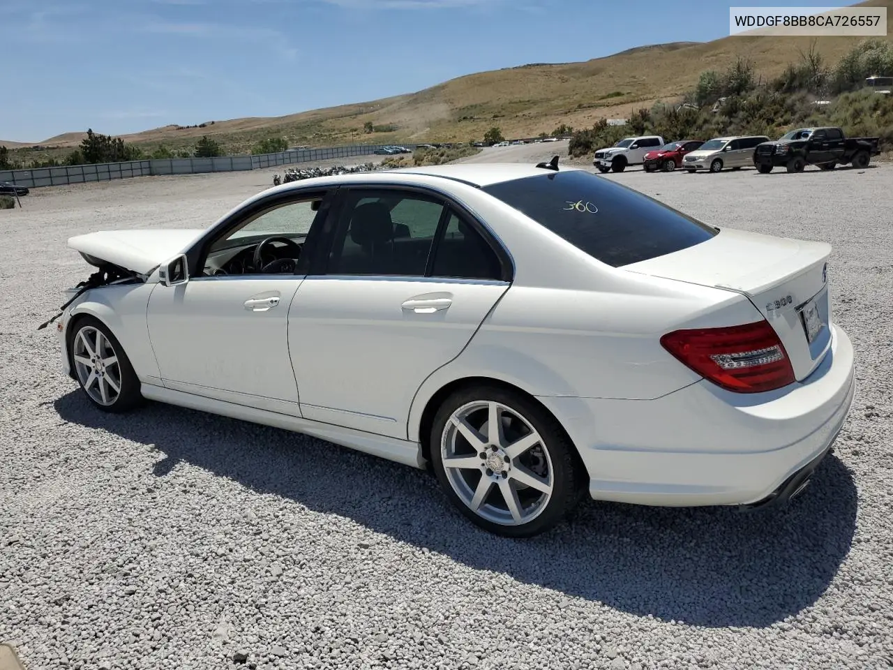 2012 Mercedes-Benz C 300 4Matic VIN: WDDGF8BB8CA726557 Lot: 62414965