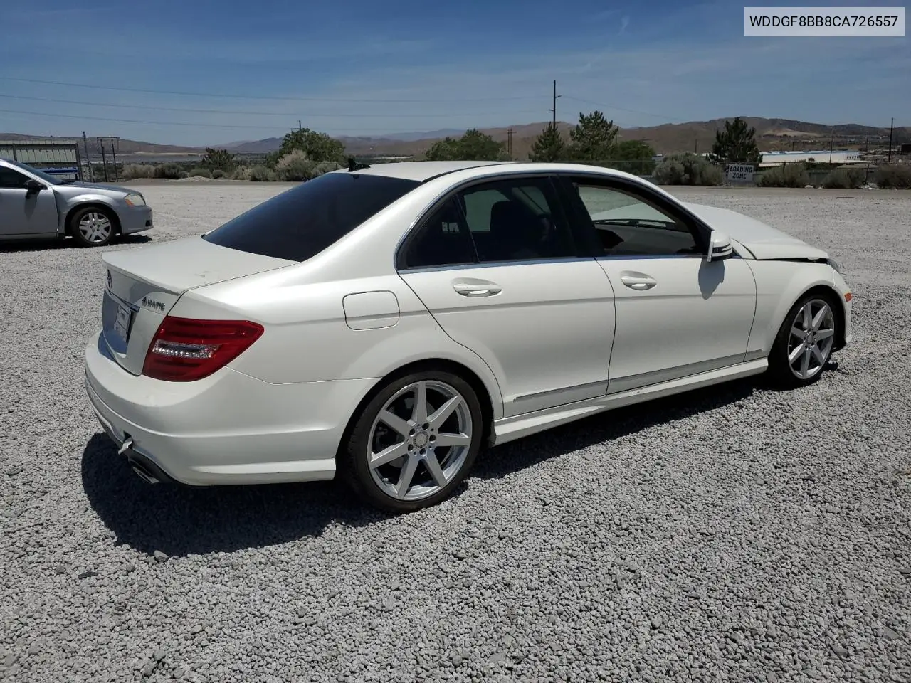 2012 Mercedes-Benz C 300 4Matic VIN: WDDGF8BB8CA726557 Lot: 62414965