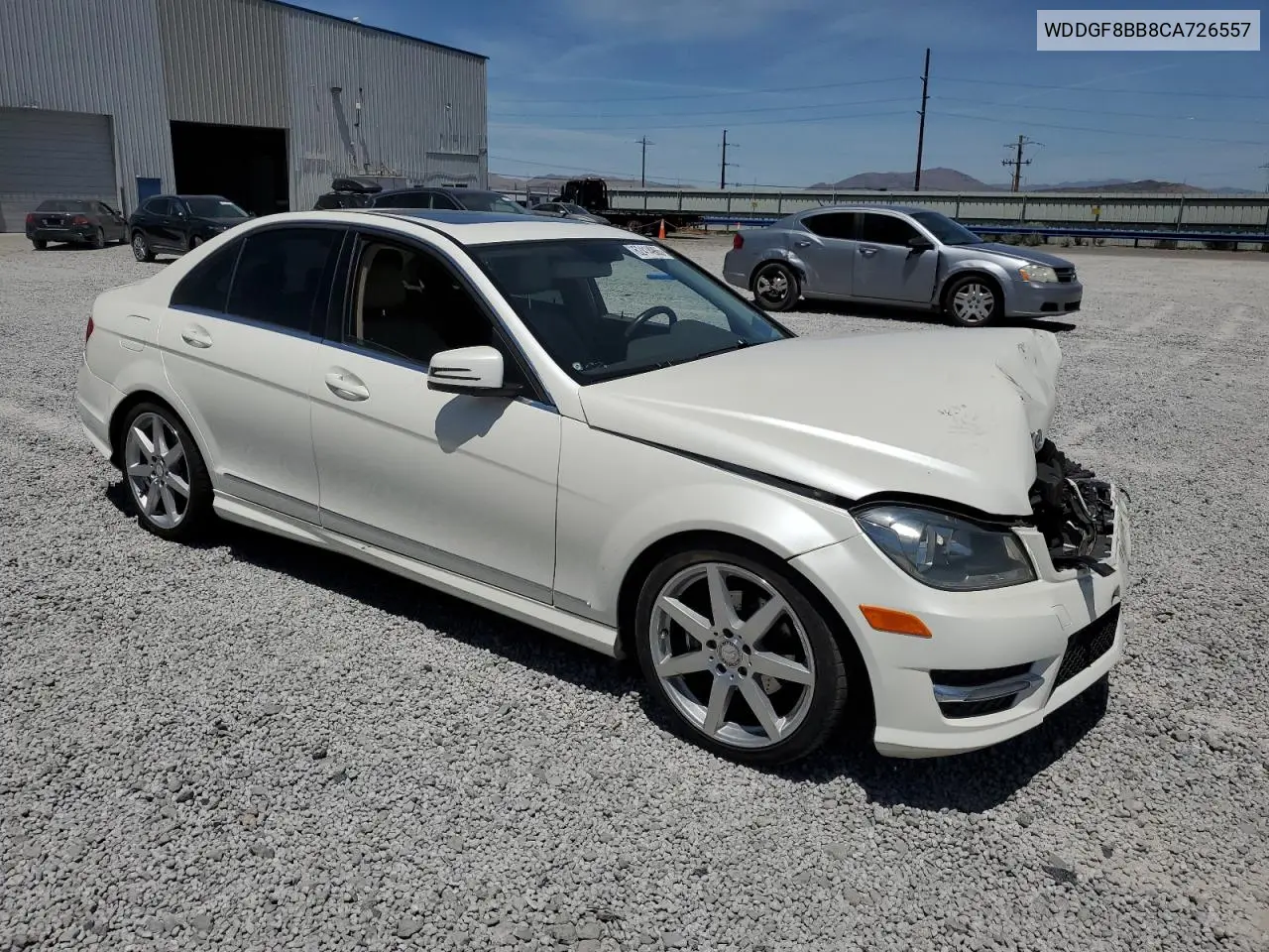 2012 Mercedes-Benz C 300 4Matic VIN: WDDGF8BB8CA726557 Lot: 62414965