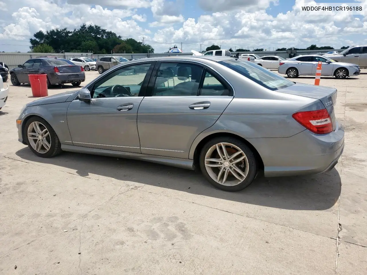 2012 Mercedes-Benz C 250 VIN: WDDGF4HB1CR196188 Lot: 62579975