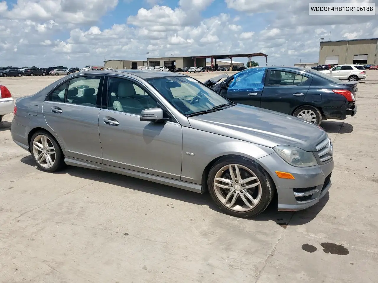2012 Mercedes-Benz C 250 VIN: WDDGF4HB1CR196188 Lot: 62579975