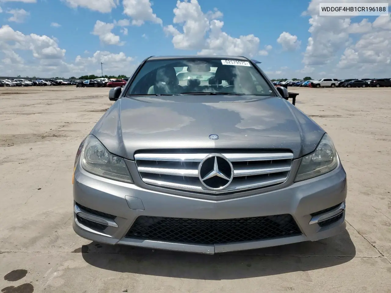 2012 Mercedes-Benz C 250 VIN: WDDGF4HB1CR196188 Lot: 62579975
