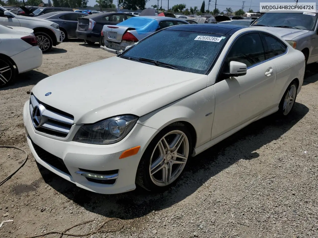 2012 Mercedes-Benz C 250 VIN: WDDGJ4HB2CF904724 Lot: 62695285