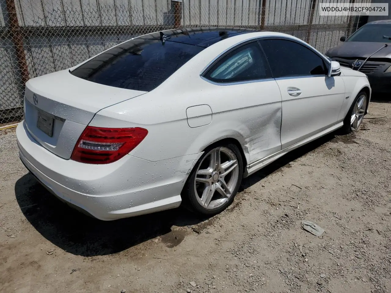 2012 Mercedes-Benz C 250 VIN: WDDGJ4HB2CF904724 Lot: 62695285