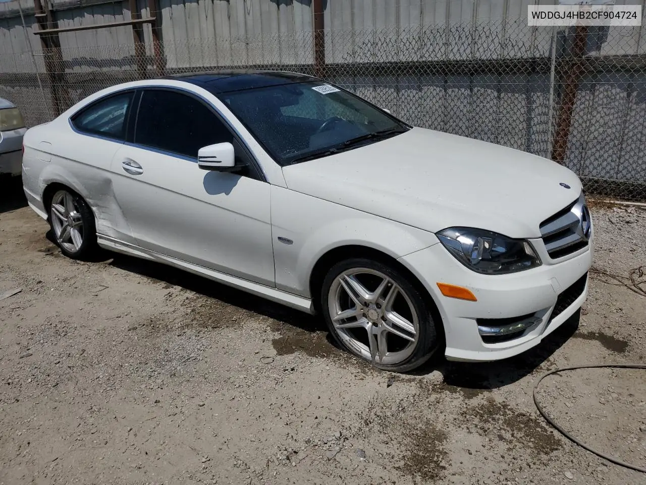 2012 Mercedes-Benz C 250 VIN: WDDGJ4HB2CF904724 Lot: 62695285