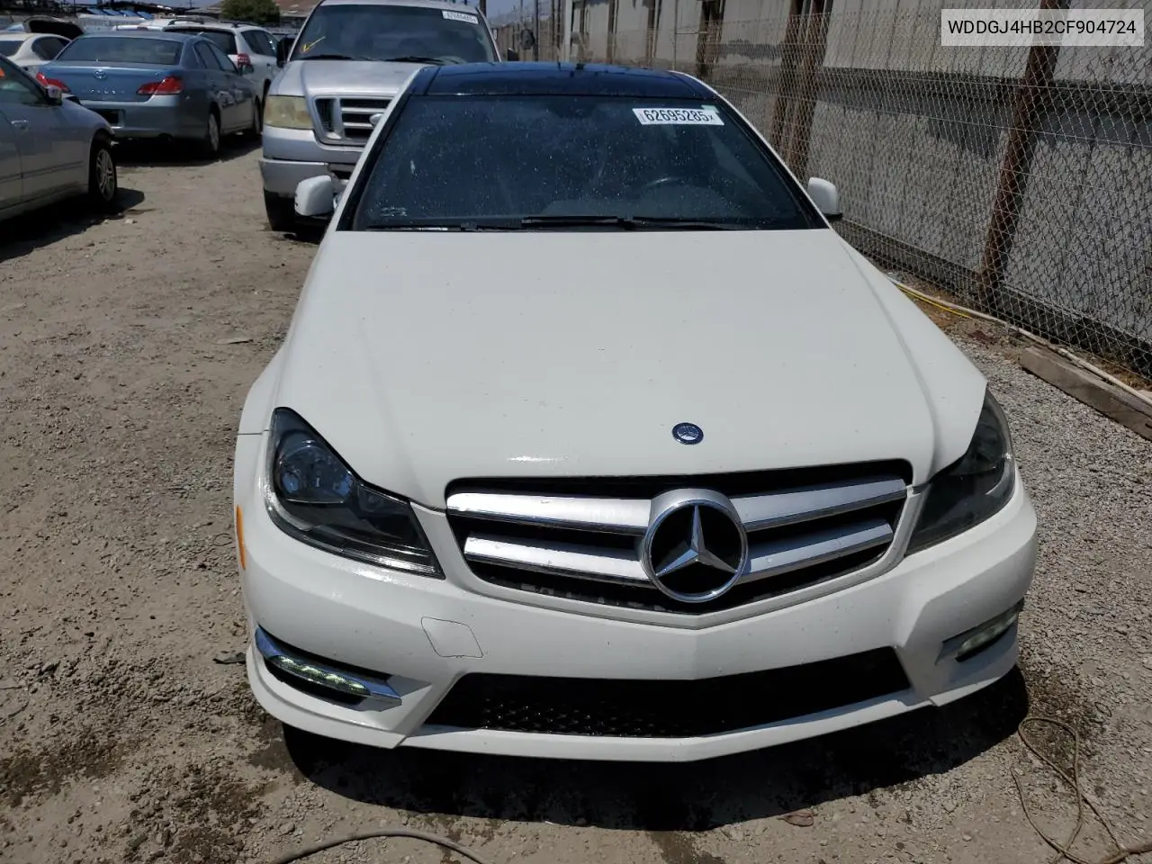 2012 Mercedes-Benz C 250 VIN: WDDGJ4HB2CF904724 Lot: 62695285