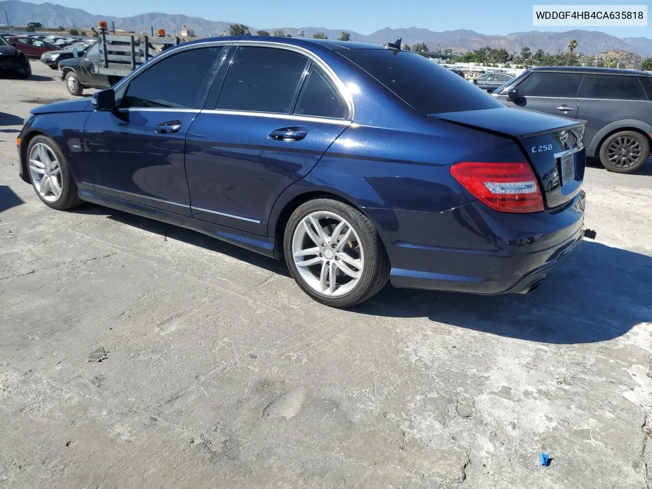 2012 Mercedes-Benz C 250 VIN: WDDGF4HB4CA635818 Lot: 62896395