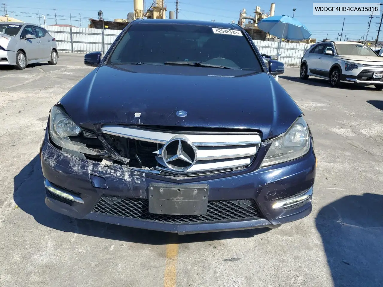 2012 Mercedes-Benz C 250 VIN: WDDGF4HB4CA635818 Lot: 62896395