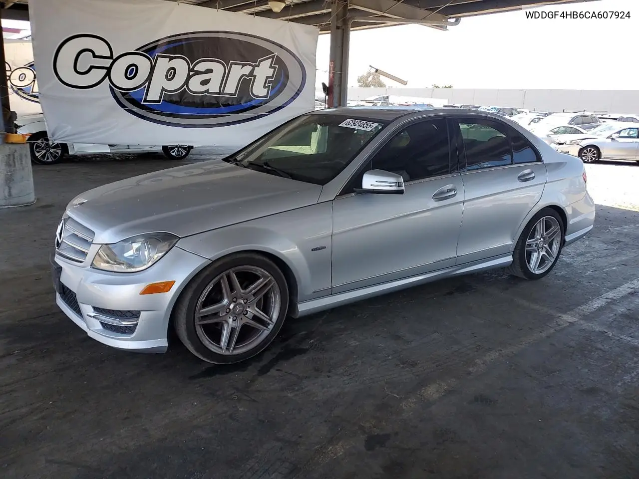 2012 Mercedes-Benz C 250 VIN: WDDGF4HB6CA607924 Lot: 62924855
