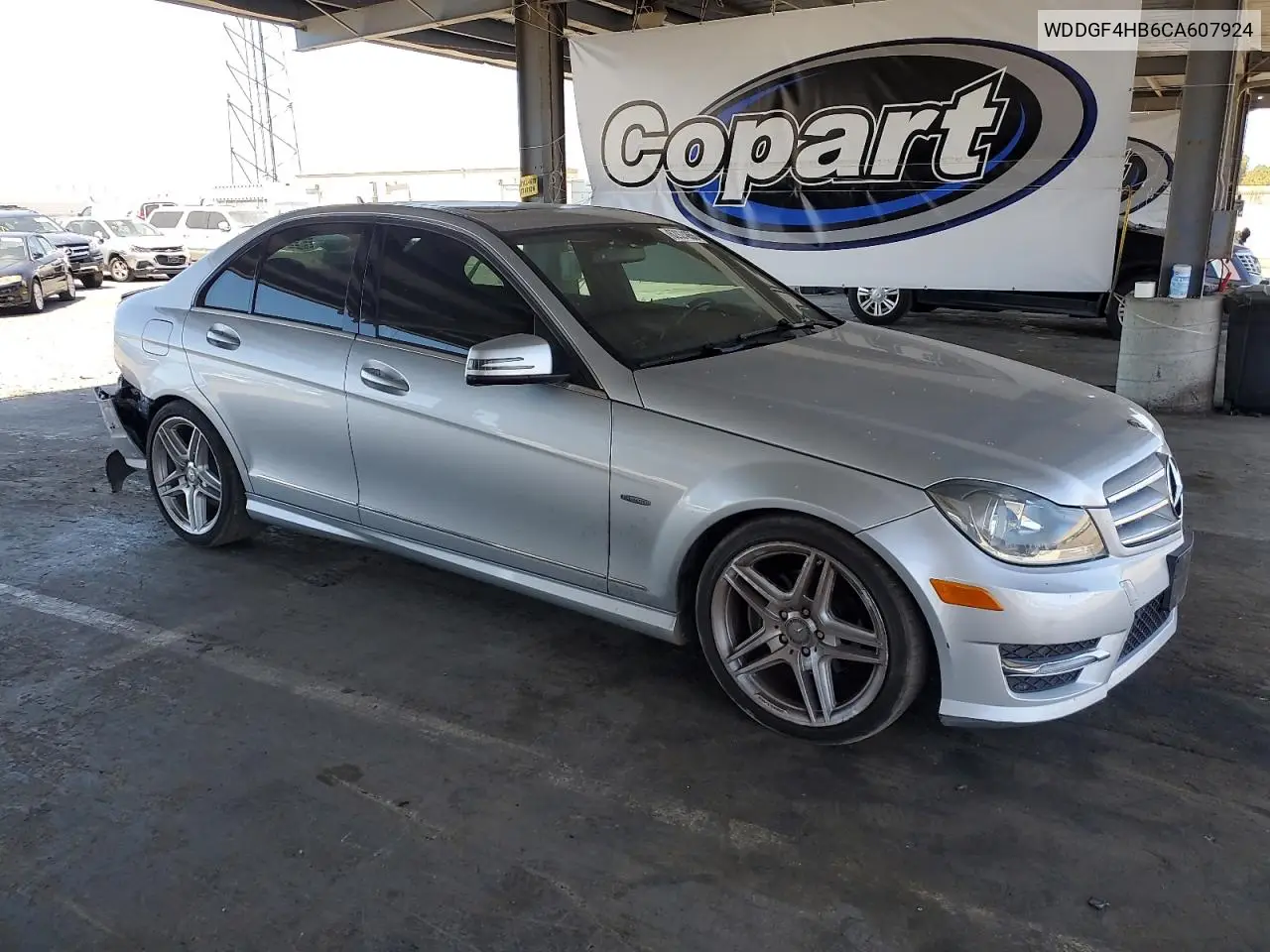 2012 Mercedes-Benz C 250 VIN: WDDGF4HB6CA607924 Lot: 62924855