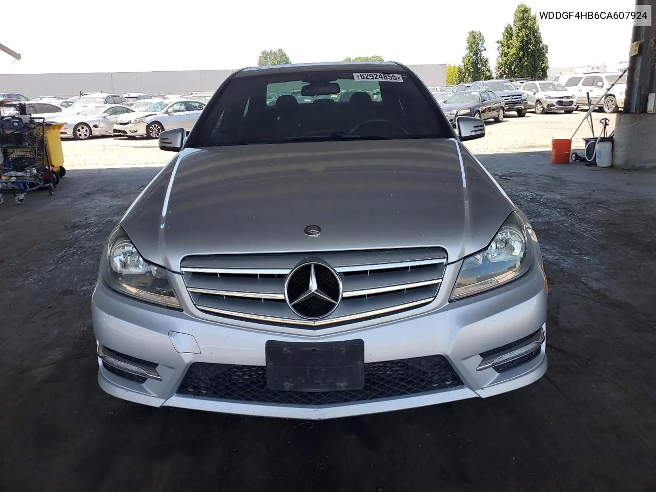 2012 Mercedes-Benz C 250 VIN: WDDGF4HB6CA607924 Lot: 62924855