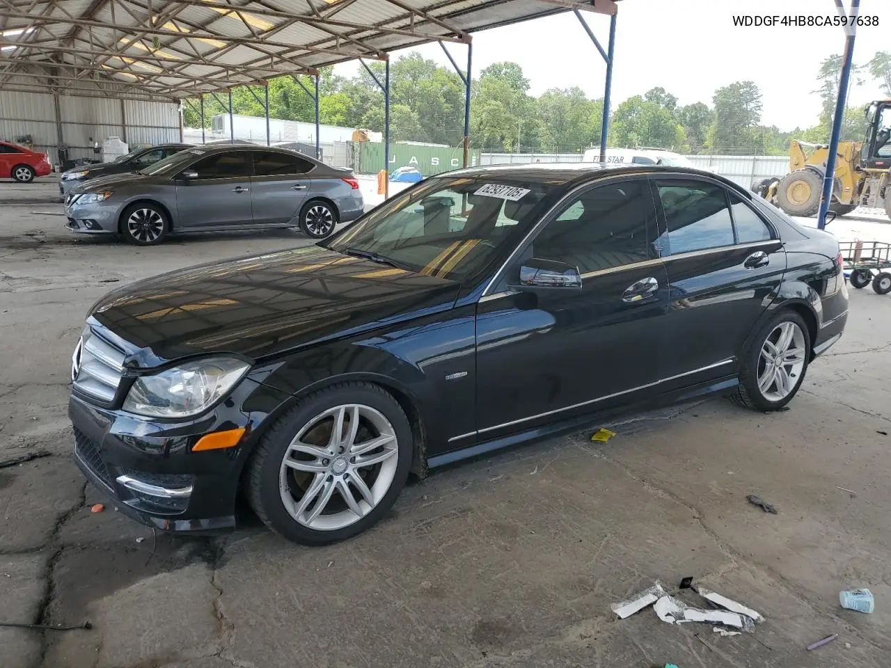 2012 Mercedes-Benz C 250 VIN: WDDGF4HB8CA597638 Lot: 62937105