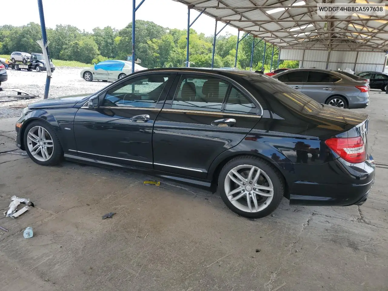 2012 Mercedes-Benz C 250 VIN: WDDGF4HB8CA597638 Lot: 62937105