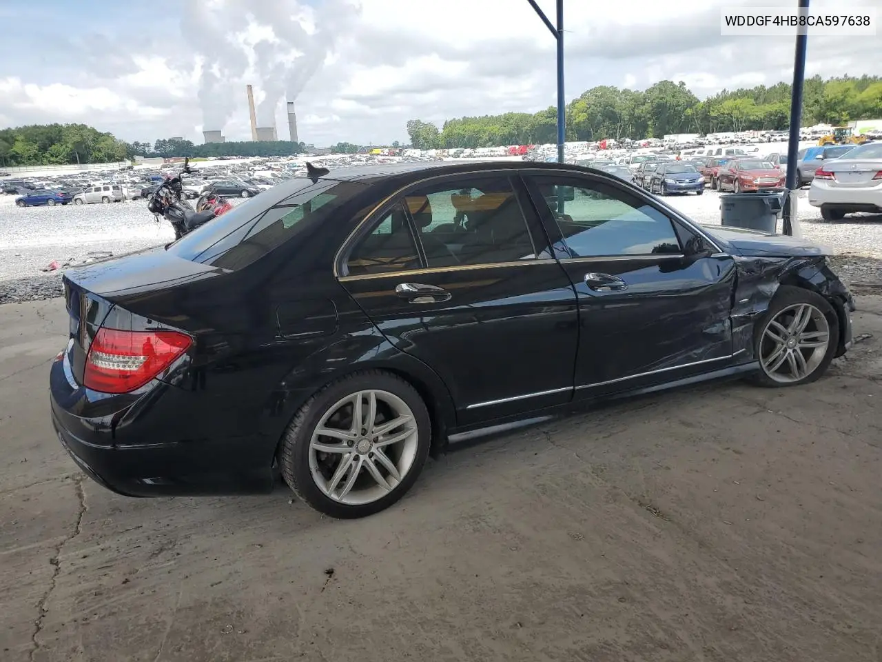 2012 Mercedes-Benz C 250 VIN: WDDGF4HB8CA597638 Lot: 62937105