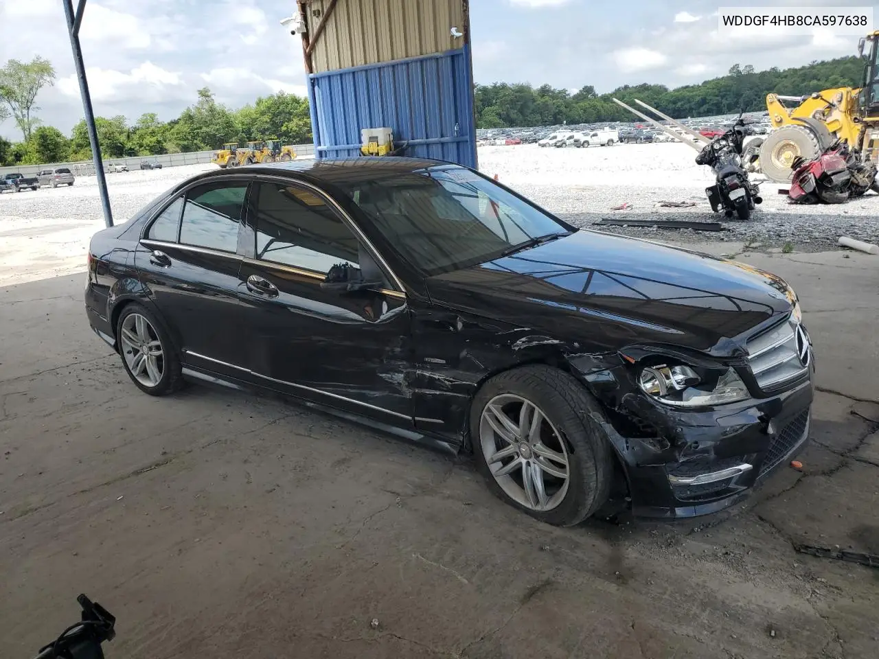 2012 Mercedes-Benz C 250 VIN: WDDGF4HB8CA597638 Lot: 62937105