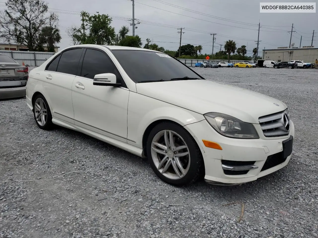 2012 Mercedes-Benz C 300 4Matic VIN: WDDGF8BB2CA640385 Lot: 63160735