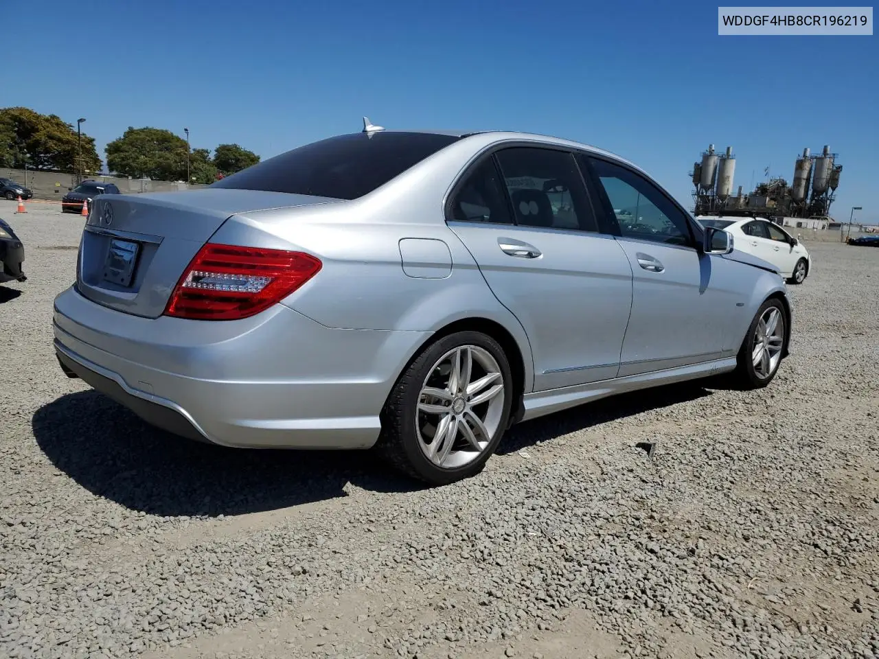 2012 Mercedes-Benz C 250 VIN: WDDGF4HB8CR196219 Lot: 63240835